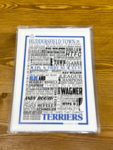 Load image into Gallery viewer, Huddersfield Town Football History Print -Greetings Card