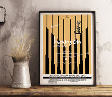 Load image into Gallery viewer, Hanson BCAFC v Aston Villa 2013 Memorable Match Shirt Print Gift- Fan memorabilia- Bradford City