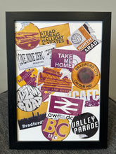 Load image into Gallery viewer, Bradford City Away Days Sticker Prints - BCAFC