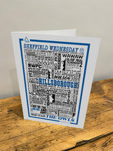 Load image into Gallery viewer, Sheffield Wednesday FC Football History Print - SWFC Greetings Card
