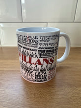 Load image into Gallery viewer, Aston Villa AVFC Mug | Football History Print Wrap | Football Gift | AVFC Mug
