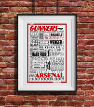 Load image into Gallery viewer, Arsenal Football History Poster Print Gift- Fan memorabilia