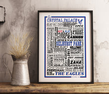 Load image into Gallery viewer, Crystal Palace Football History Poster Print Gift- Fan memorabilia