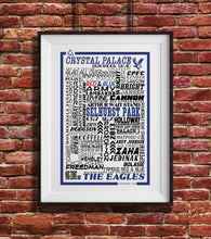 Load image into Gallery viewer, Crystal Palace Football History Poster Print Gift- Fan memorabilia