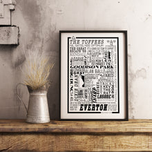 Load image into Gallery viewer, Everton Football History Poster Print Gift- Fan memorabilia