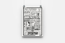 Load image into Gallery viewer, Everton Football History Poster Print Gift- Fan memorabilia