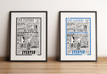 Load image into Gallery viewer, Everton Football History Poster Print Gift- Fan memorabilia
