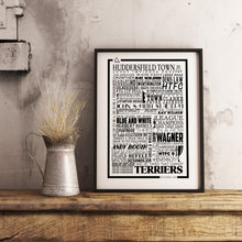 Load image into Gallery viewer, Huddersfield Town Football History Poster Print Gift- Fan memorabilia