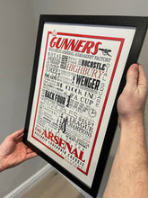 Load image into Gallery viewer, Arsenal Football History Poster Print Gift- Fan memorabilia