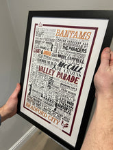 Load image into Gallery viewer, Bradford City Football History Poster Print Gift- Fan memorabilia