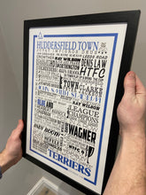 Load image into Gallery viewer, Huddersfield Town Football History Poster Print Gift- Fan memorabilia