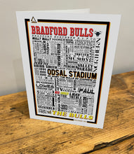 Load image into Gallery viewer, Bradford Bulls Rugby History Poster Print Gift- Fan memorabilia