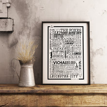 Load image into Gallery viewer, Leicester City Football History Poster Print Gift- Fan memorabilia