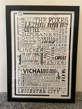 Load image into Gallery viewer, Leicester City Football History Poster Print Gift- Fan memorabilia