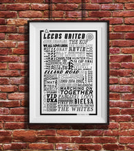 Load image into Gallery viewer, Leeds United Football History Poster Print Gift- Fan memorabilia