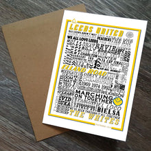 Load image into Gallery viewer, Leeds United Football History Print -Greetings Card