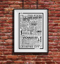 Load image into Gallery viewer, Leicester City Football History Poster Print Gift- Fan memorabilia