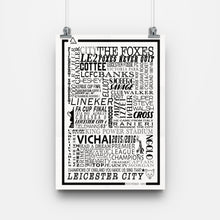 Load image into Gallery viewer, Leicester City Football History Poster Print Gift- Fan memorabilia
