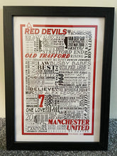 Load image into Gallery viewer, Manchester United Football History Poster Print Gift- Fan memorabilia