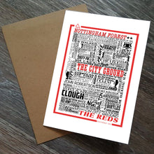 Load image into Gallery viewer, Nottingham Forest Football History Print -Greetings Card