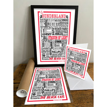 Load image into Gallery viewer, Sunderland FC Football History Poster Print Gift- Fan memorabilia