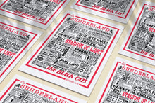 Load image into Gallery viewer, Sunderland FC Football History Poster Print Gift- Fan memorabilia