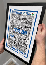 Load image into Gallery viewer, Blackburn Rovers Football History Poster Print Gift- Fan memorabilia