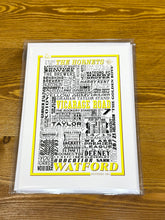 Load image into Gallery viewer, Watford Football History Print -Greetings Card
