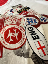 Load image into Gallery viewer, England Away Days Sticker Print Men’s Heavy Tee
