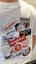 Load image into Gallery viewer, England Away Days Sticker Print Men’s Heavy Tee
