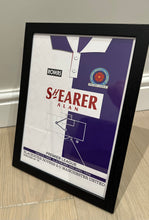 Load image into Gallery viewer, Shearer Brace 1994 Blackburn 2-0 Man United Memorable Match Shirt Print Gift- Blackburn Rovers Fan memorabilia- BRFC
