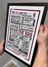 Load image into Gallery viewer, Burnley FC Football History Poster Print Gift- Fan memorabilia
