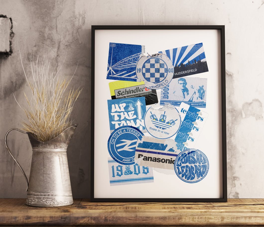 Huddersfield Town Away Days Sticker Prints - HTAFC