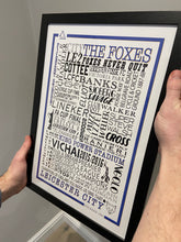 Load image into Gallery viewer, Leicester City Football History Poster Print Gift- Fan memorabilia
