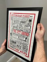 Load image into Gallery viewer, Nottingham Forest Football History Poster Print Gift- Fan memorabilia
