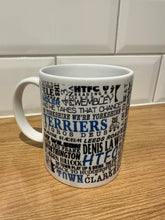 Load image into Gallery viewer, Huddersfield Town Mug | Football History Print Wrap | Football Gift | HTFC Mug
