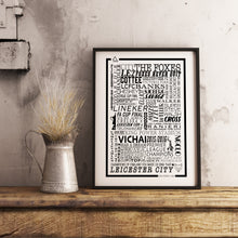 Load image into Gallery viewer, Leicester City Football History Poster Print Gift- Fan memorabilia
