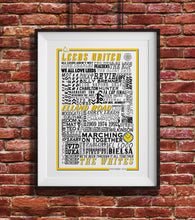 Load image into Gallery viewer, Leeds United Football History Poster Print Gift- Fan memorabilia
