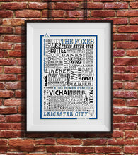 Load image into Gallery viewer, Leicester City Football History Poster Print Gift- Fan memorabilia
