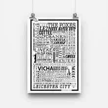 Load image into Gallery viewer, Leicester City Football History Poster Print Gift- Fan memorabilia

