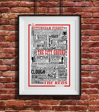 Load image into Gallery viewer, Nottingham Forest Football History Poster Print Gift- Fan memorabilia
