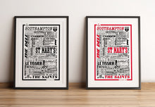 Load image into Gallery viewer, Southampton Football History Poster Print Gift- Fan memorabilia
