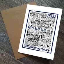 Load image into Gallery viewer, Tottenham Hotspur Football History Print -Greetings Card
