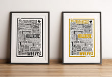 Load image into Gallery viewer, Wolves Football History Poster Print Gift- Fan memorabilia
