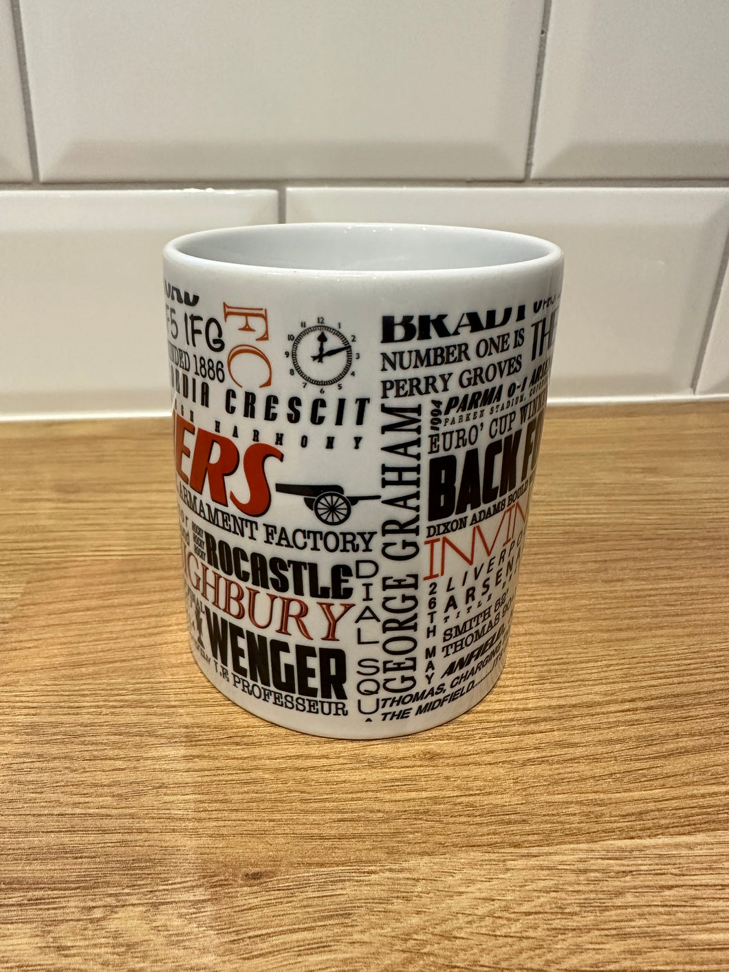 Arsenal FC Mug | Football History Print Wrap | Football Gift | AFC Mug